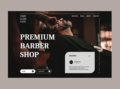#1 - Concept Shots app barber barbershop branding concept shot design graphic design logo typography ui ux