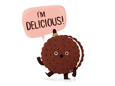 I'm Delicious! character cute icecream illustration photoshop texture