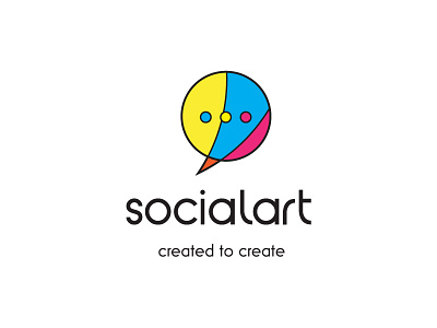 Logo Design Social Art art bubble chat logo logo design social art social media talk