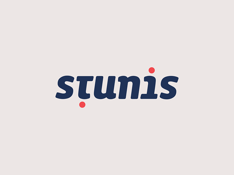 Logo- Stunis ambigram animation branding logo typography