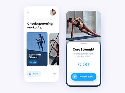 Fit App app app concept application body clean clean ui concept fit fitness fitness app interaction interface minimal mobile tracker app tracking app ui ux workout workout app