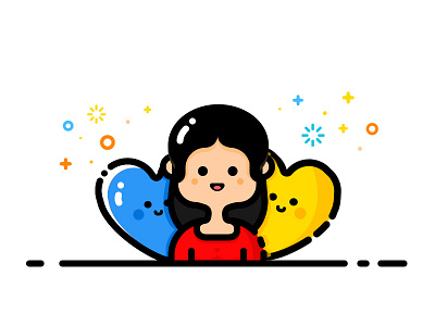 laughing zi 卡通头像 cartoon figure icon illustration interface painting ui