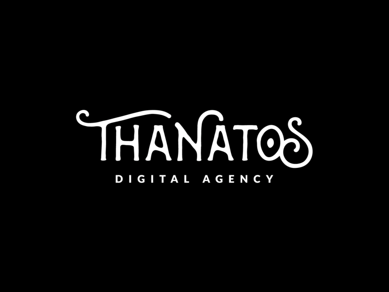 THANATOS Digital Agency | Logo Animation black brand brand design branding graphic graphic design green logo logo design motion graphics thanatos digital agency video