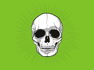 WE HATE MONDAY.. character design dead death graphic design green illustration monday skull thanatos digital agency vector