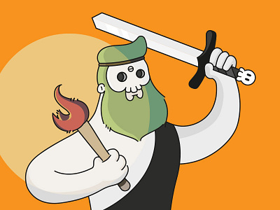 Happy Halloween! character design dead death halloween illustration monday orange skull thanatos digital agency vector