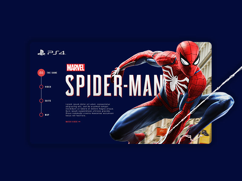 Marvel Spider-Man for PS4 | Concept by THANATOS Digital Agency on Dribbble