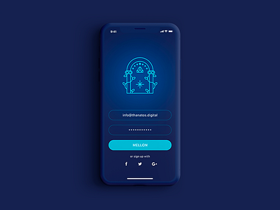 The Doors of Durin | Daily UI 001 app concept app design daily 100 daily 100 challenge daily ui daily ui 001 durin form icon interaction design login lord of the rings lotr mellon moria movie signin signup thanatos digital agency uiux