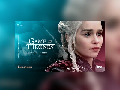 Game of Thrones UI Concept concept concept app daenerys daenerys targaryen drogon full screen game of thrones gameofthrones interaction design interface design jon snow lannister night king stark thanatos digital agency ui ui ux design ui design ui ux web design