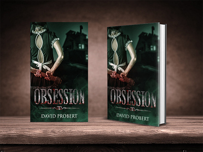Obsession book cover design horror miblart thriller