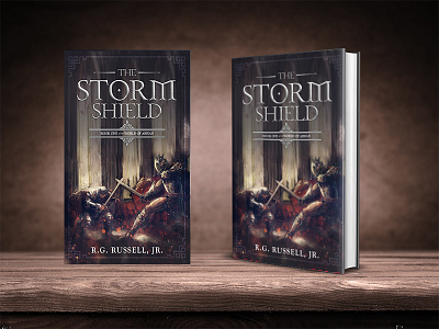 The Storm Shield book cover design fantasy miblart publishing self publishing