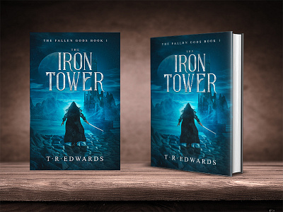 Iron Tower book cover custom design fantasy fiction science