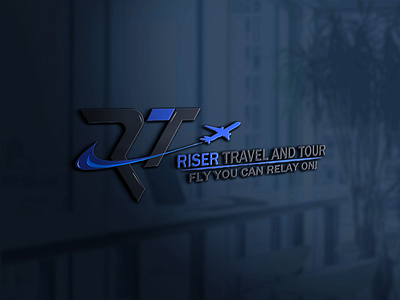 Logo Mockup | RT | Riser Travel and Tour