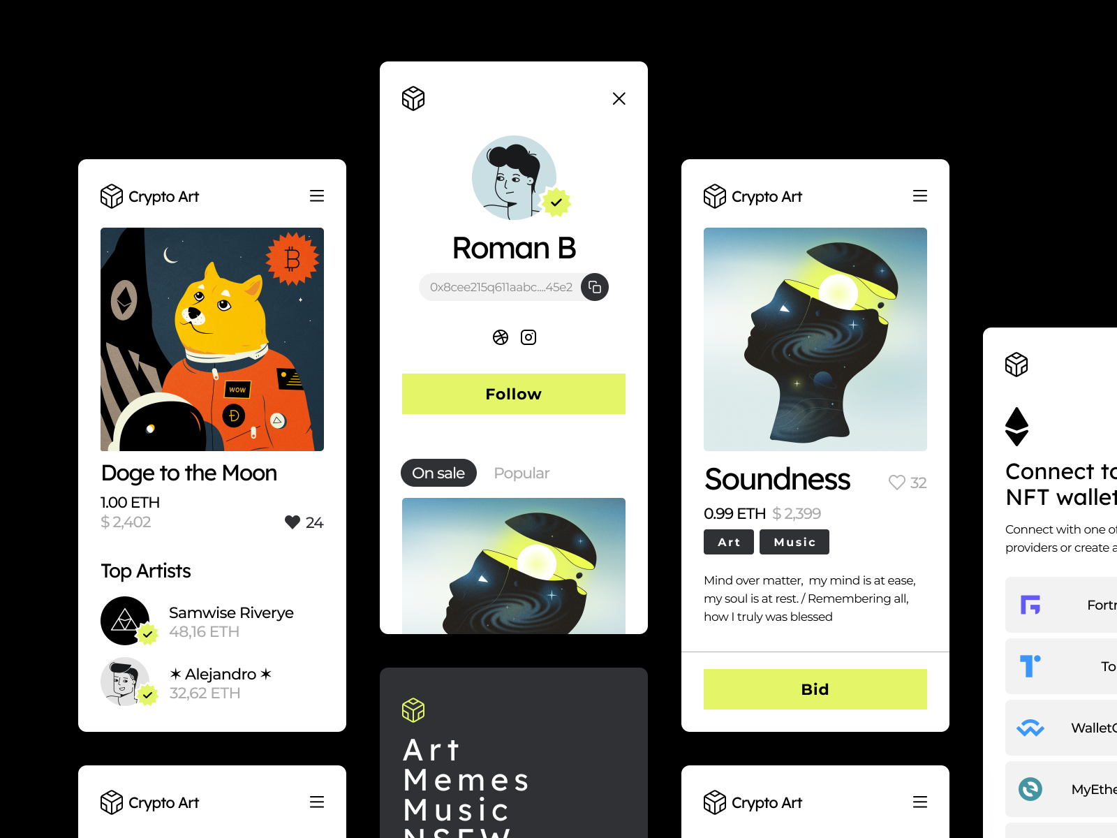 NFT Art Marketplace by Roman Bystrytskyi for GogoApps on