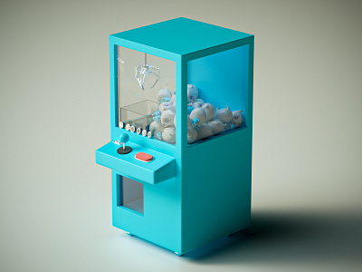 Doll machine cinema 4d minimalism octane 插图