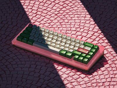 抹choco c4d keyboard render