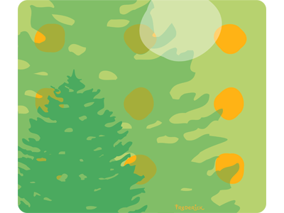 Pine Forest Illustration