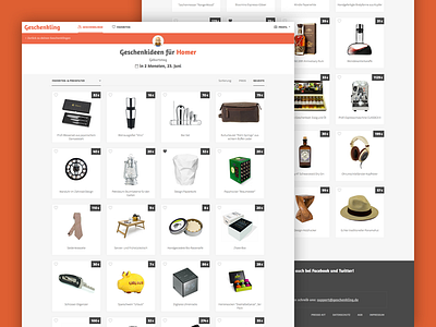 Geschenkling - Gift ideas campaign gift ideas website