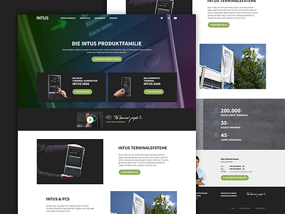 Intus - Landingpage campaign landingpage product website