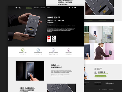 Intus - Product page campaign product page website