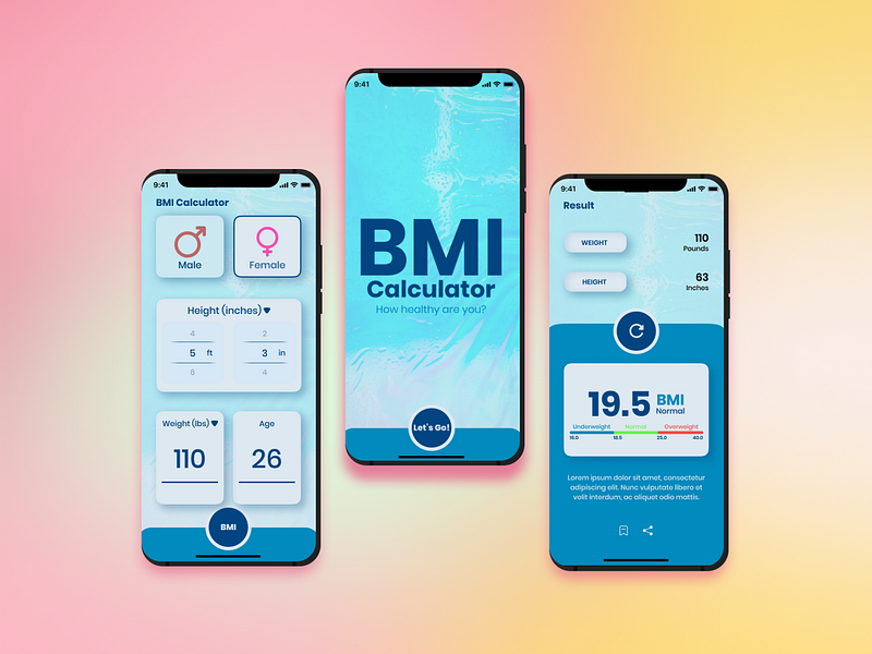 Bmi Calculator designs, themes, templates and downloadable graphic