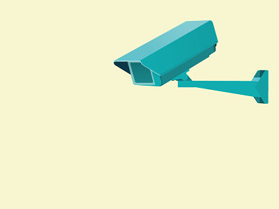Security Camera illustration security camera turquoise vector yellow