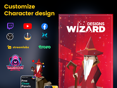 Customize character design / mascot / streamers