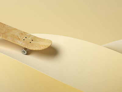 Skateboard 4 3d cgi illustration skateboard