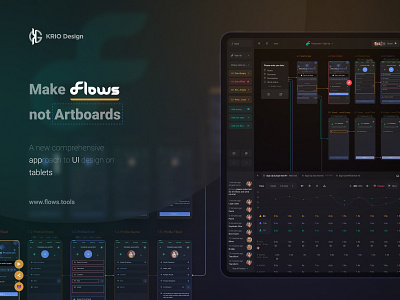 Flows - Figma on Tablets app application approach artboard editor figma flows future ipad mapping prototype screens sketch tablet tools touch ui ux wireframe xd