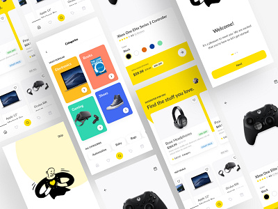 Kauyata - Ecommerce Mobile Application design e commerce mobile app product design store ui uiux