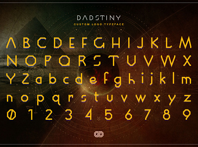 DADSTINY: Custom Typeface art direction brand design branding branding and identity community custom lettering custom typeface design illustration logo typography vector yellow