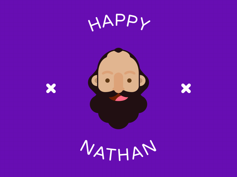 Happy Nathan...Animated! animate blink face gif happy head icon smile