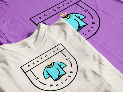 "Recently Washed" Shirts brand design icon logo mockup shirt design shirts