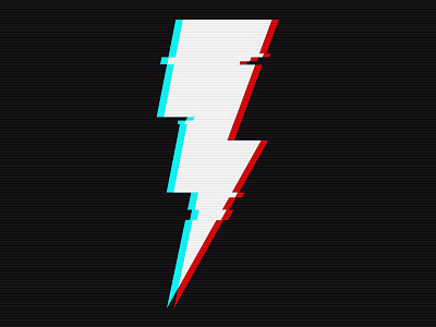 "Tempest" Aberration Logo avatar bolt brand branding design glitch icon illuatration lightning bolt logo