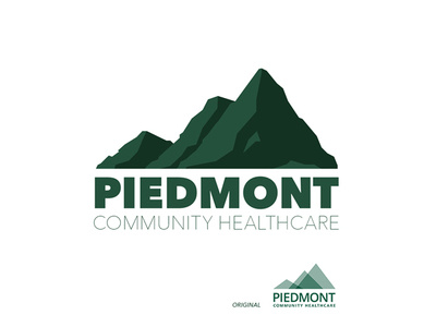 Piedmont Healthcare Logo Explored brand branding branding and identity design exploration icon identity branding illustration logo mountain sketch typography vector