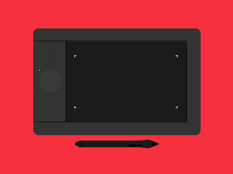 Wacom Tablet - Everyday Equipment avatar logo vector tool digital illustraion wacom wacom tablet icon design icon