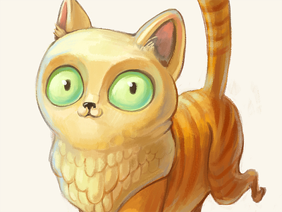 Cute Cat cat character character design cute game yellow