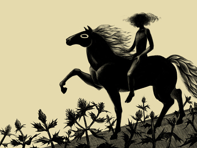 When your mind is blind who's guiding you? character character design dark digital editorial emotional fantasy graphic design horse illustration magazine modern surreal