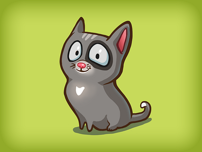 Solly the Cat cartoon cat character cute emotion game illustration ipad lose mobile