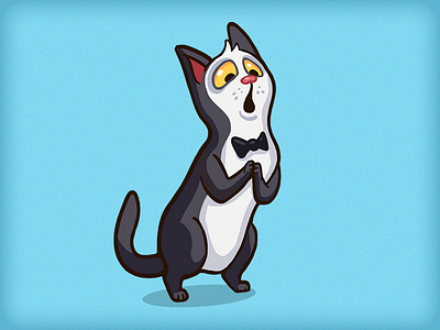 Opera cat cartoon cat character cute game illustration ipad mobile opera singer
