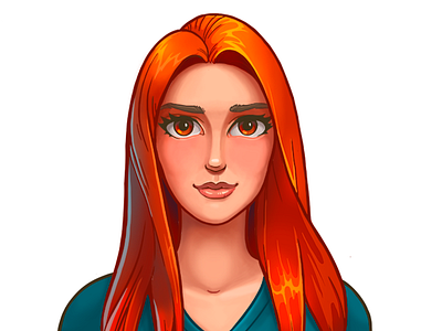 Alla's Portrait cg art cgart character character creation game art game artist girl character girl illustration portret
