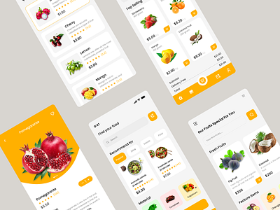 Food App UI Design burger cooking delivery delivery service dinner drink eating fast food food app food delivery service food order foodie fruit home delivery lunch mobaile app pizza restaurant ui design ux design