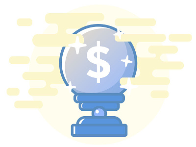 Price Transparency crystal ball illustration price rounded transparency vector