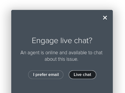 Live chat? touchpoint uservoice