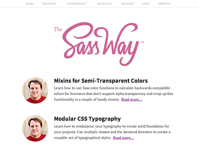 The Sass Way Redesign thesassway