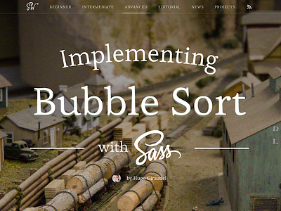 Implementing Bubble Sort with Sass