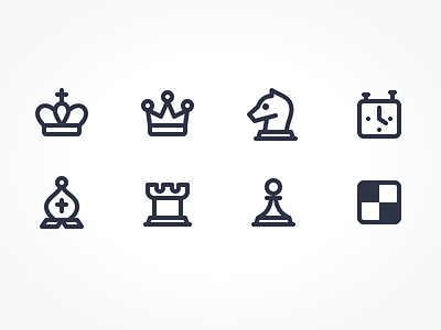 Sneak Peak 7: Chess Icons icon pack