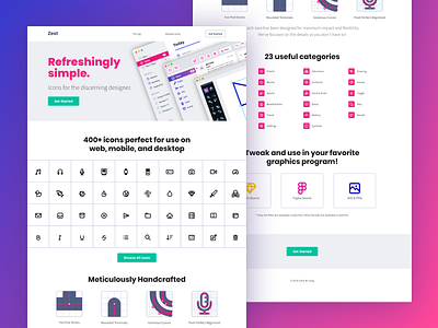 Zest Website by John W. Long on Dribbble