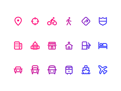 Zest Travel Icons icon icon pack