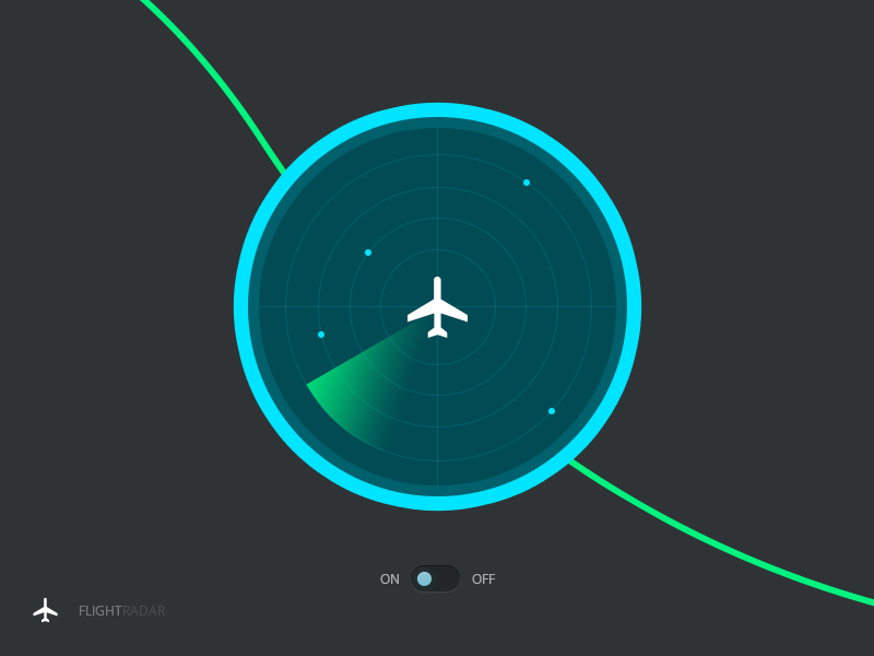 Flight Radar by Fatih Eğriboz on Dribbble