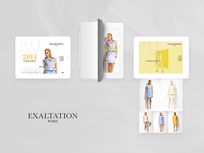 Exaltation design fashion spring summer website
